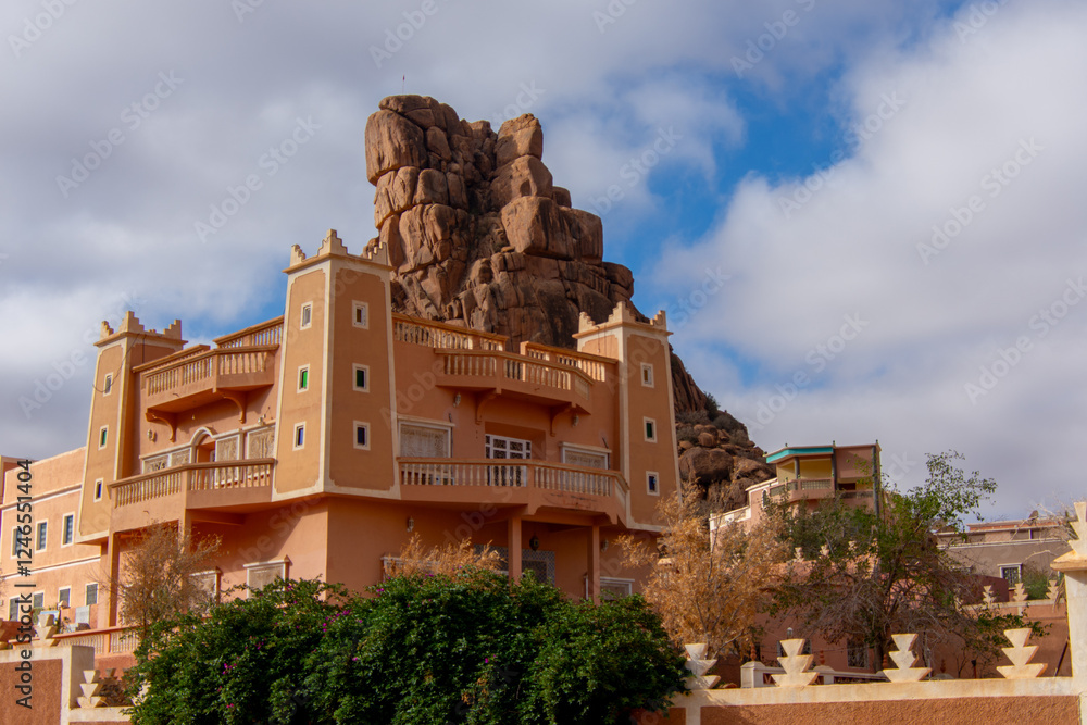 Architect of the pretty town of Tafraoute in Morocco, Africa Architect of the pretty town of Tafraoute in Morocco, Africa