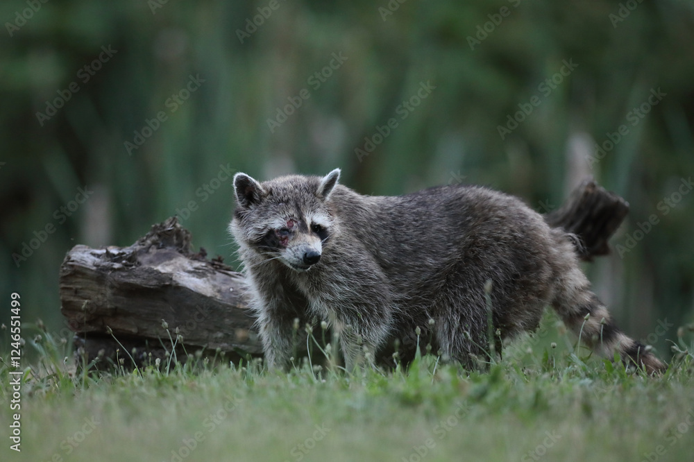 Obraz premium Szop pracz, szop amerykański, (Procyon lotor), raccoon