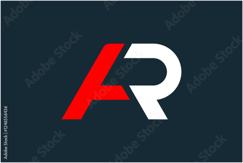 Initial AR Logo Design Vector