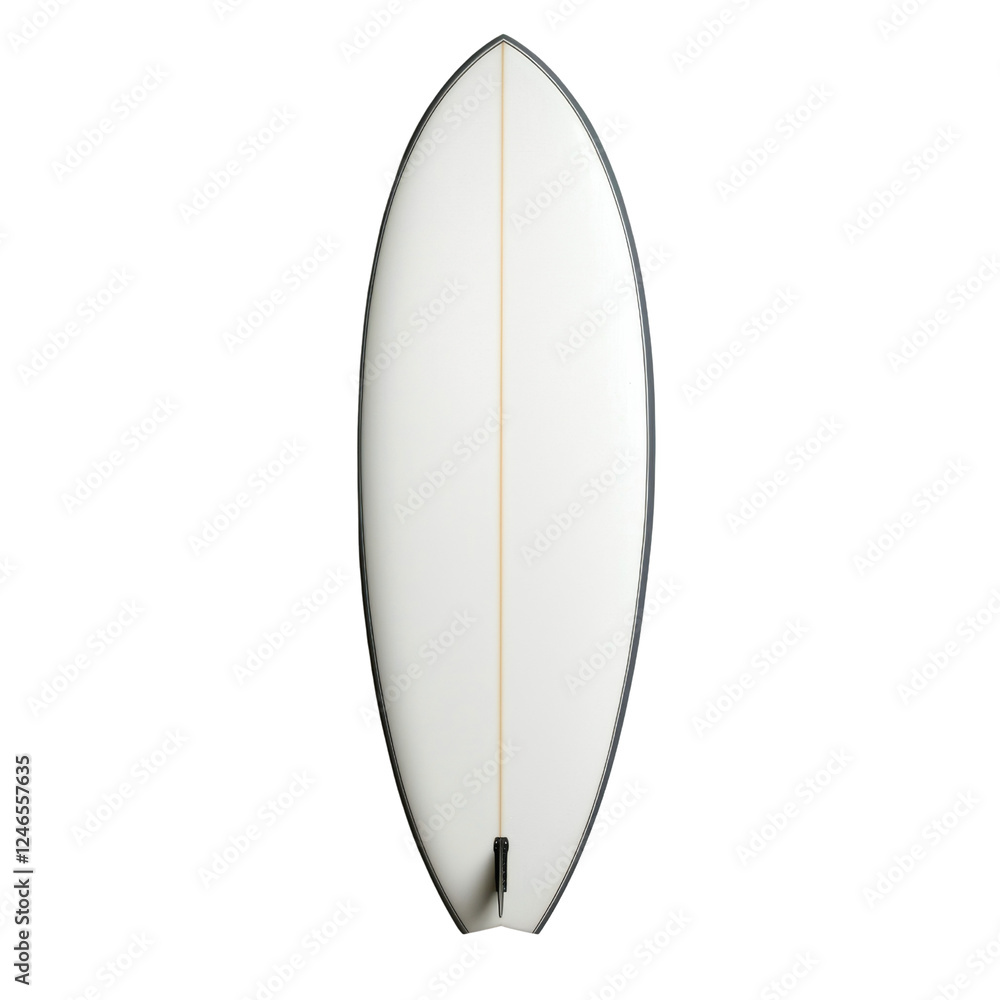 Minimalist White Surfboard Isolated on Black Background Minimalist White Surfboard Isolated on Black Background