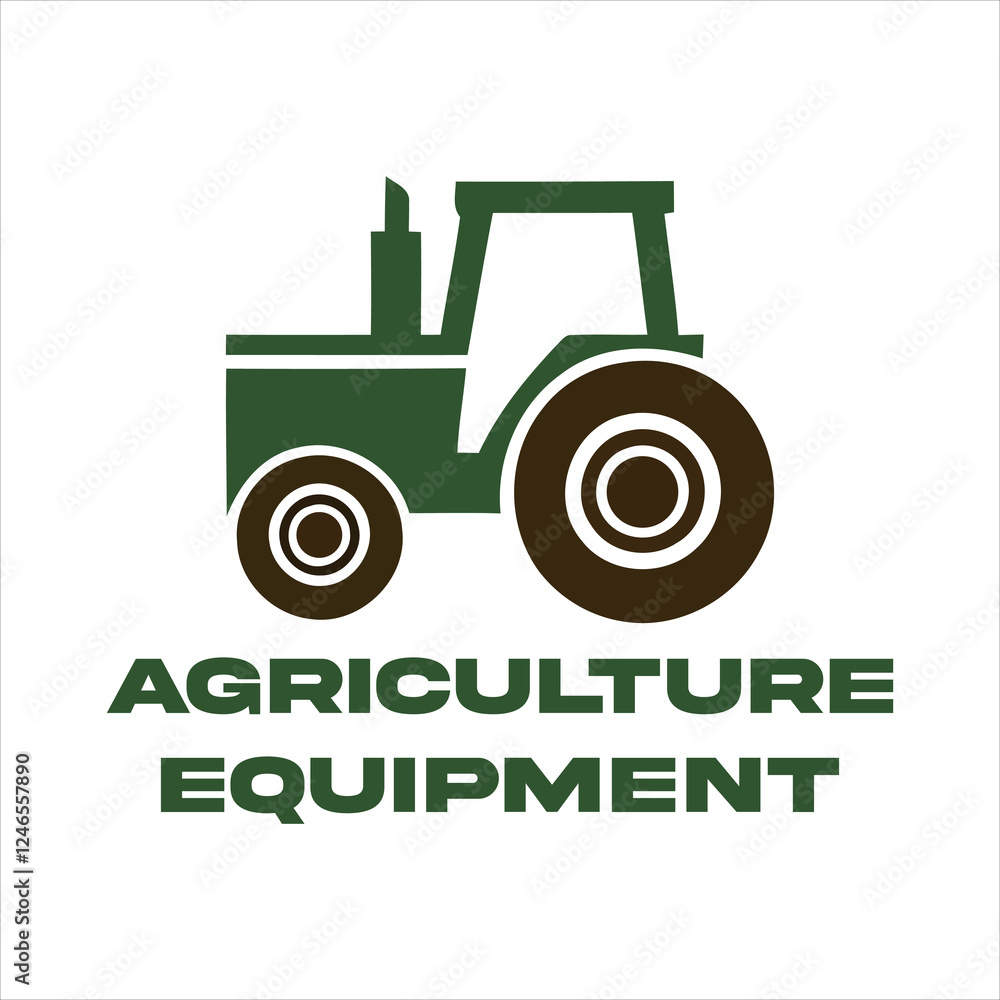 tractor icon on white background tractor icon on white background