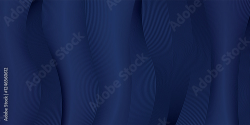 Premium background design with diagonal dark blue line pattern. Vector horizontal template for digital lux business banner, contemporary formal invitation,