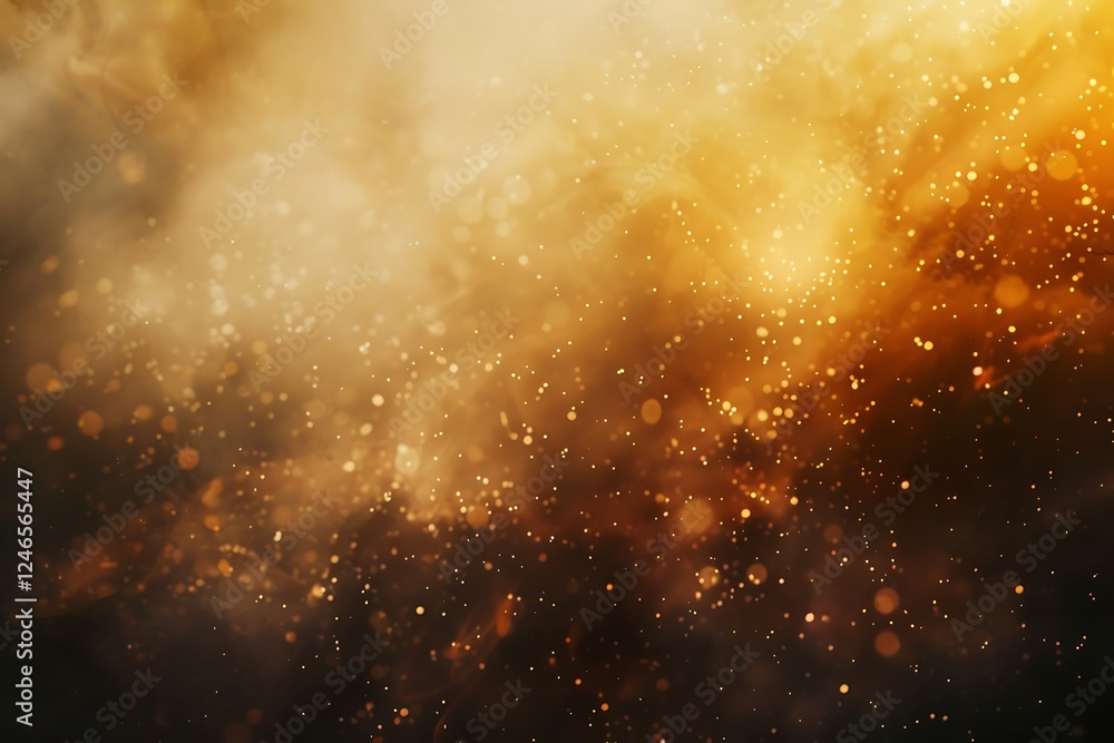 Fototapeta premium Abstract gold bokeh background. Gold bokeh background.