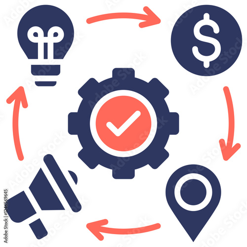 Marketing Mix  Icon