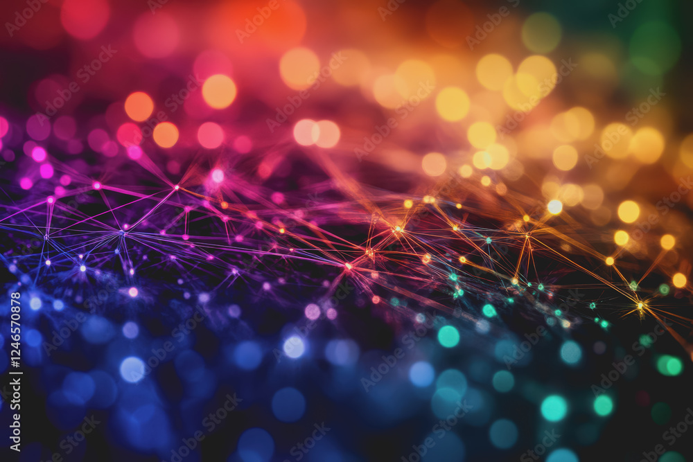 Abstract social connect line data tangle colorfully to create a connection. Abstract social connect line data tangle colorfully to create a connection.