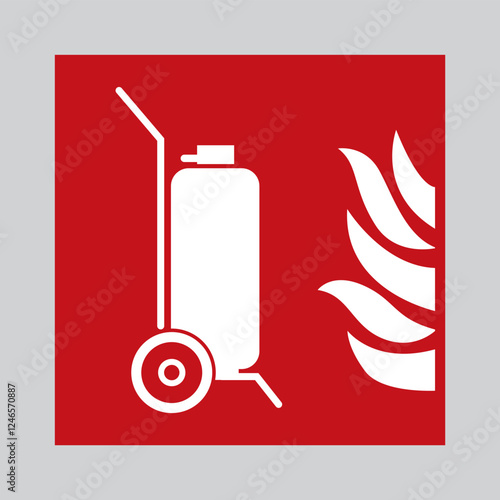 wheeled fire extinguisher