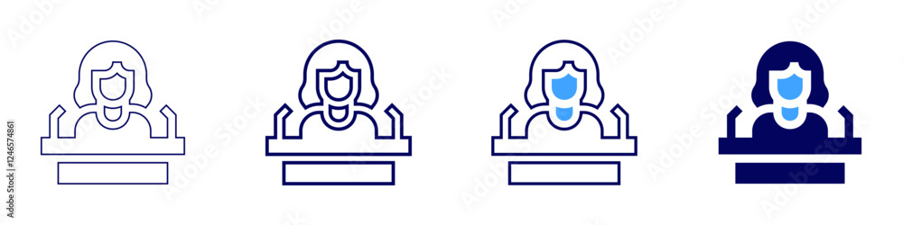 Engaging introduction icon in 4 different styles. Thin Line, Line, Bold Line, Duotone. Duotone style. Editable stroke Engaging introduction icon in 4 different styles. Thin Line, Line, Bold Line, Duotone. Duotone style. Editable stroke