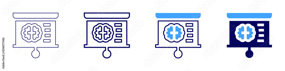 Presentation checklist icon in 4 different styles. Thin Line, Line, Bold Line, Duotone. Duotone style. Editable stroke Presentation checklist icon in 4 different styles. Thin Line, Line, Bold Line, Duotone. Duotone style. Editable stroke