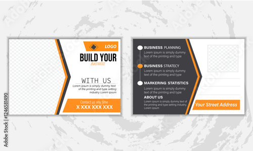 Post card design build your business