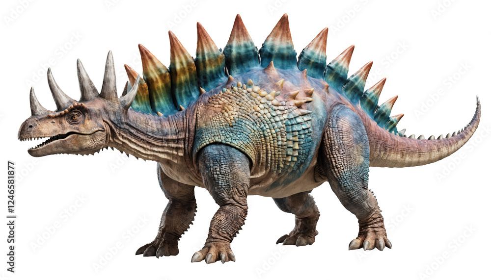 Dinosaur from the Cretaceous era isolated on transparent background. Dinosaur from the Cretaceous era isolated on transparent background.