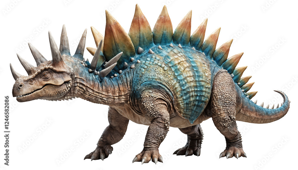 Dinosaur from the Cretaceous era isolated on transparent background. Dinosaur from the Cretaceous era isolated on transparent background.