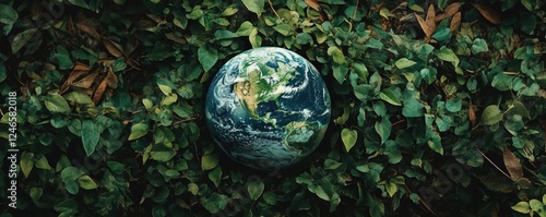 Earth Surrounded by Lush Vi...