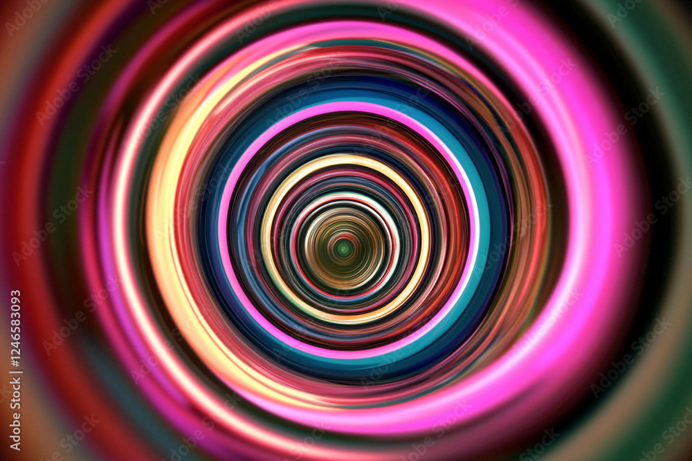 Vibrant swirling colors create a mesmerizing tunnel effect with intricate patterns and depth Vibrant swirling colors create a mesmerizing tunnel effect with intricate patterns and depth