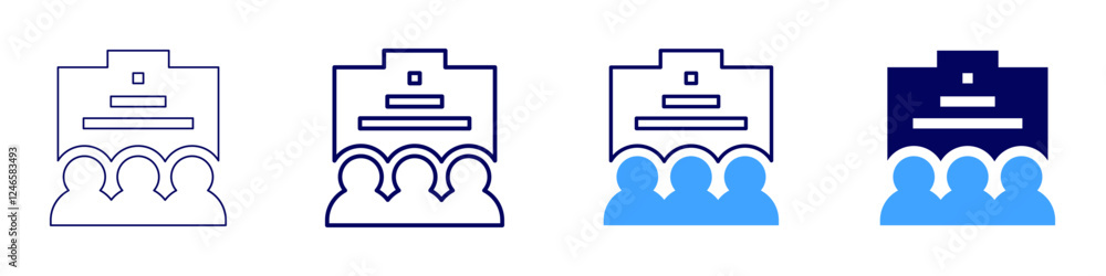 Question session icon in 4 different styles. Thin Line, Line, Bold Line, Duotone. Duotone style. Editable stroke Question session icon in 4 different styles. Thin Line, Line, Bold Line, Duotone. Duotone style. Editable stroke