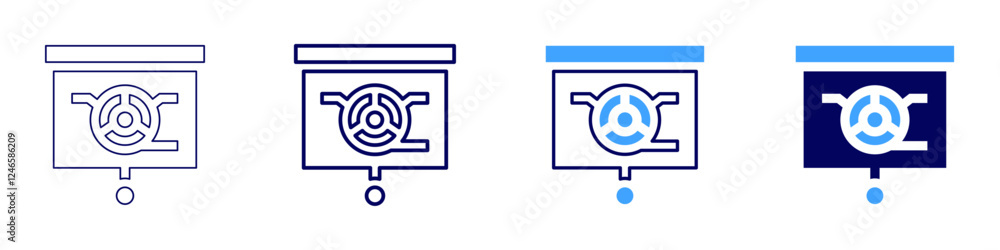 Visual hierarchy icon in 4 different styles. Thin Line, Line, Bold Line, Duotone. Duotone style. Editable stroke Visual hierarchy icon in 4 different styles. Thin Line, Line, Bold Line, Duotone. Duotone style. Editable stroke