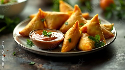 Crispy Samosas with Dipping Sauce: A Delicious Appetizer or Snack