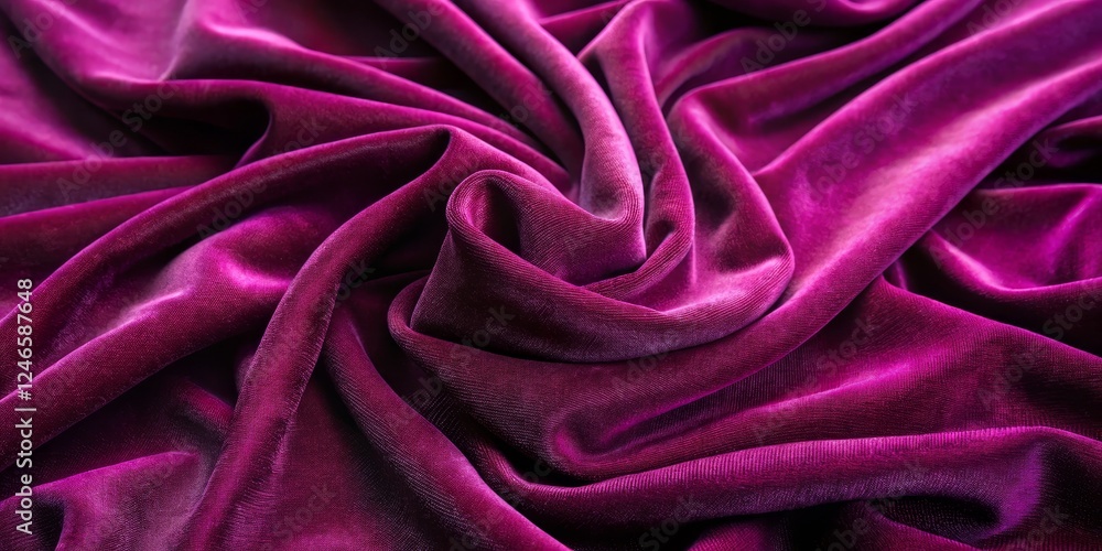 Fototapeta premium Deep Purple Velvet Fabric Textured Background for Elegant Design