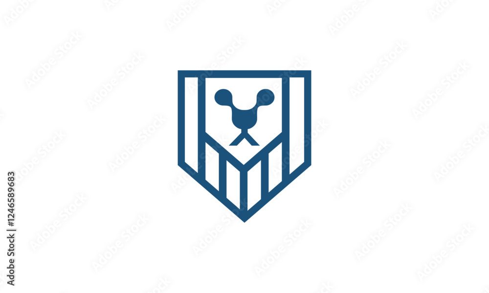 a graphic image with a lion shield theme, on a white background. vector graphic base. a graphic image with a lion shield theme, on a white background. vector graphic base.