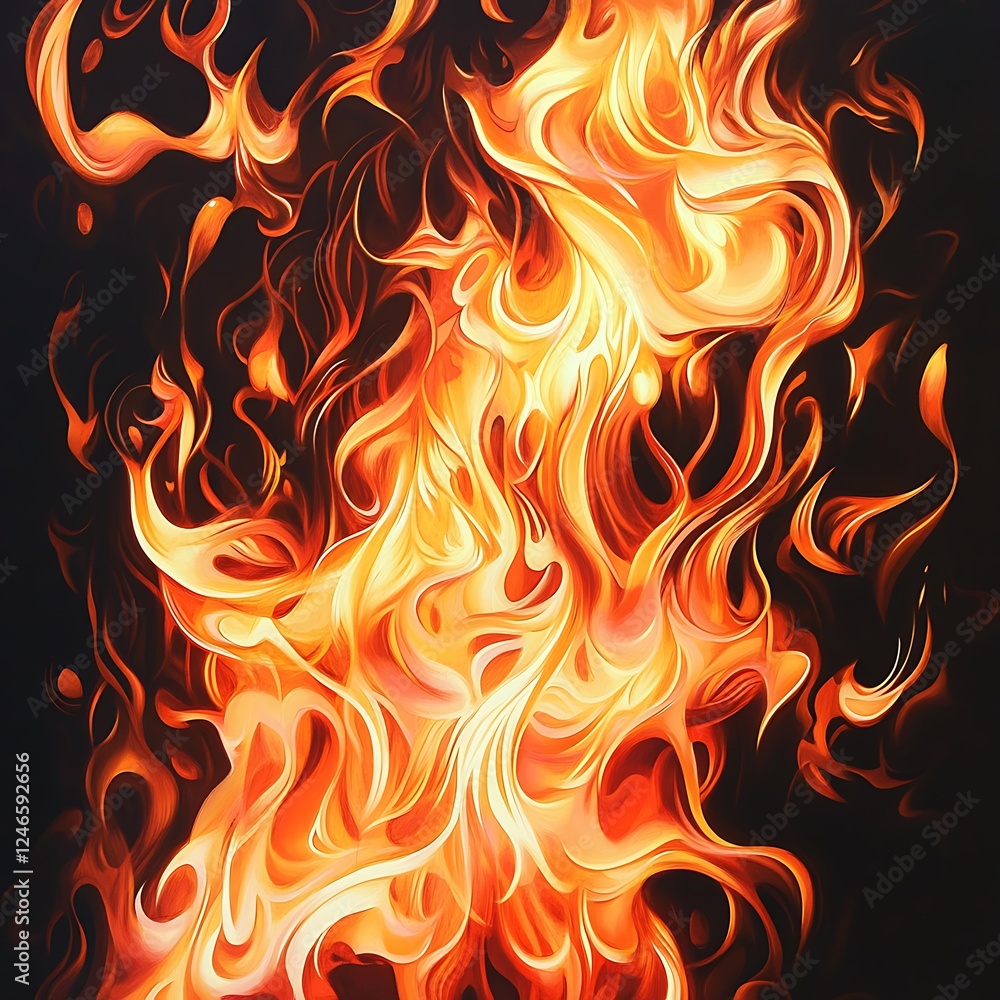Stunning abstract fire motion blazing vivid flowing patterns dynamic dark background artwork Stunning abstract fire motion blazing vivid flowing patterns dynamic dark background artwork