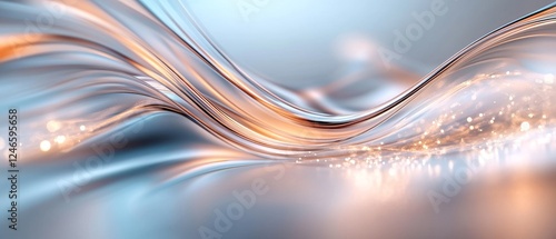 Delicate swirls of light dance across a smooth surface, creating a mesmerizing pattern of ethereal beauty and elegance.