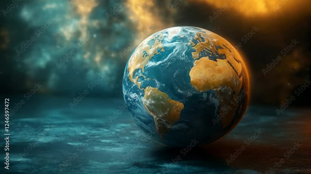 A Captivating Perspective of Earth Against a Stunning Backdrop A Captivating Perspective of Earth Against a Stunning Backdrop