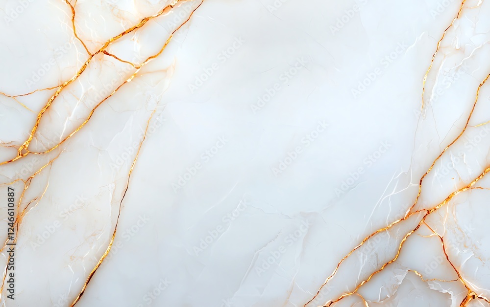 Fototapeta premium White gold marble texture pattern background with high resolution design for cover book or brochure, poster, wallpaper background or realistic business