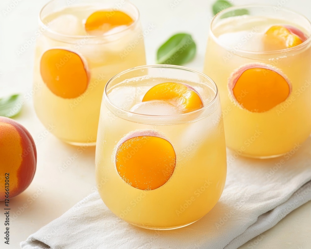 Apple and apricot infused water, offering a refreshing and naturally sweetened drink for a hot summer day. Apple and apricot infused water, offering a refreshing and naturally sweetened drink for a hot summer day.