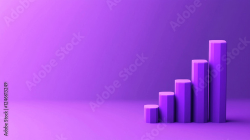 Minimalist purple bar graph representing data growth and analysis Free Download Minimalist purple bar graph representing data growth and analysis - GFXLoad