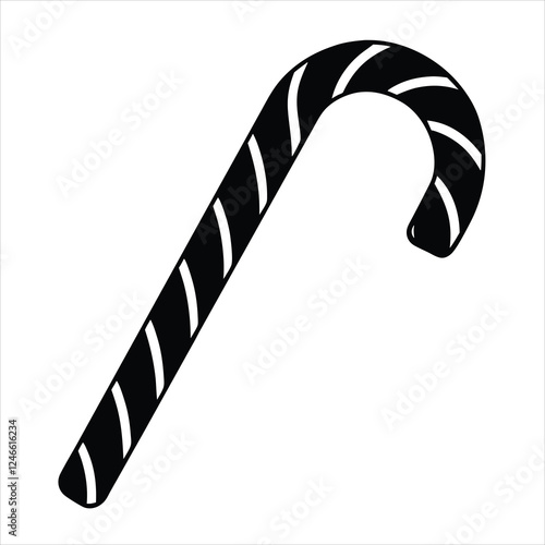 candy cane isolated on white background 