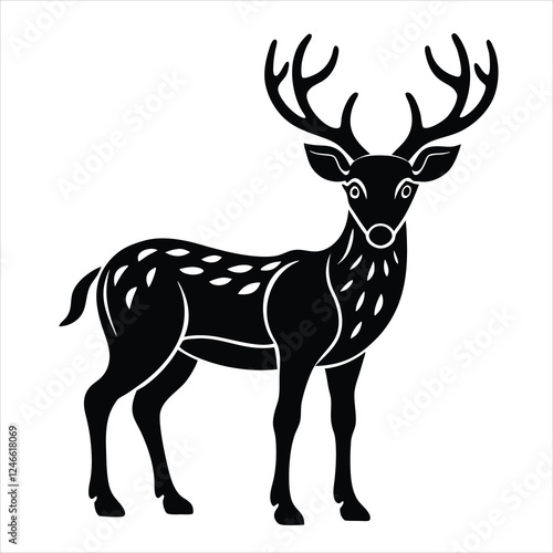 deer silhouette vector