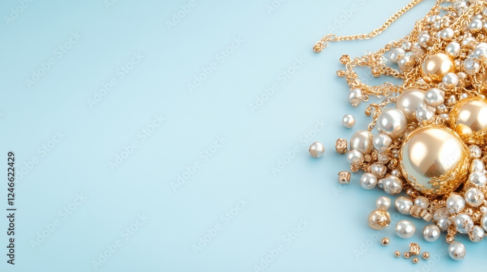 Showcase of Golden Jewelry Elegant Display Product Photography Soft Background Close-Up Luxury Concept Showcase of Golden Jewelry Elegant Display Product Photography Soft Background Close-Up Luxury Concept