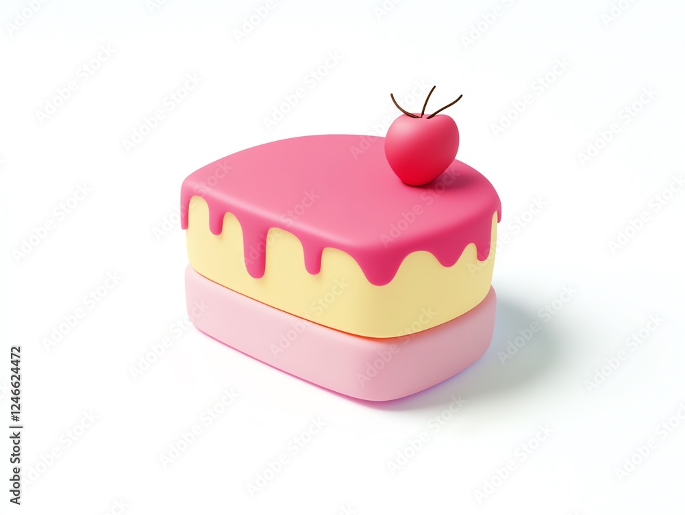 birthday cake with candles and balloons