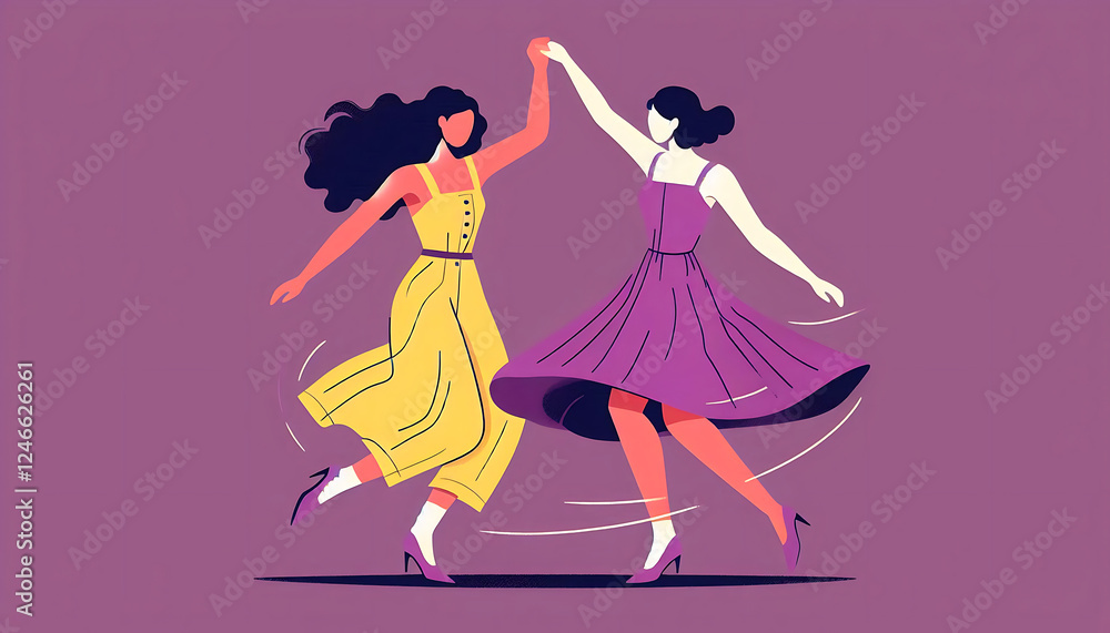 Rhythmic Harmony: A Dance of Colors and Lines Rhythmic Harmony: A Dance of Colors and Lines