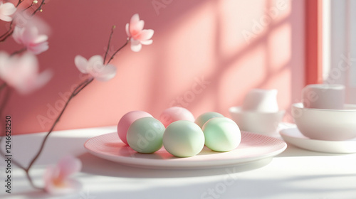 Wallpaper Mural Chinese New Year Lantern Festival dumplings Torontodigital.ca