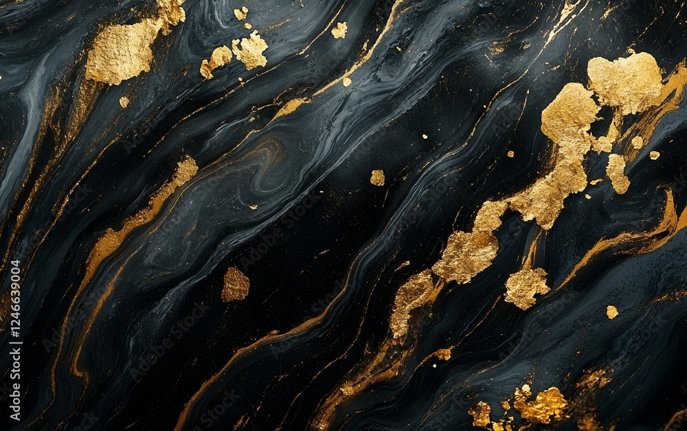 Luxurious black marble texture with bold golden highlights for elegant and sophisticated design projects Luxurious black marble texture with bold golden highlights for elegant and sophisticated design projects