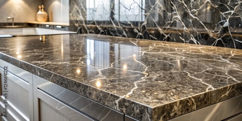 Elegant Marble Kitchen Countertop with Modern Design Features