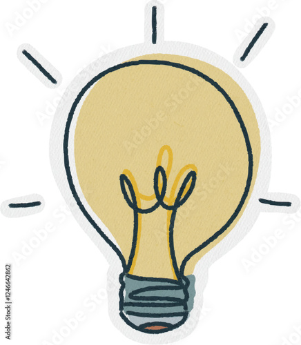 Icône dessin logo ampoule idée lumière