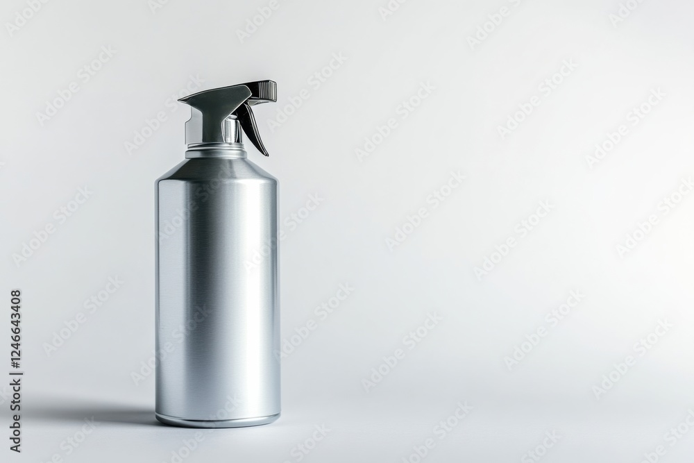 High-quality lubricant spray can isolated on a clean white background with ample negative space High-quality lubricant spray can isolated on a clean white background with ample negative space