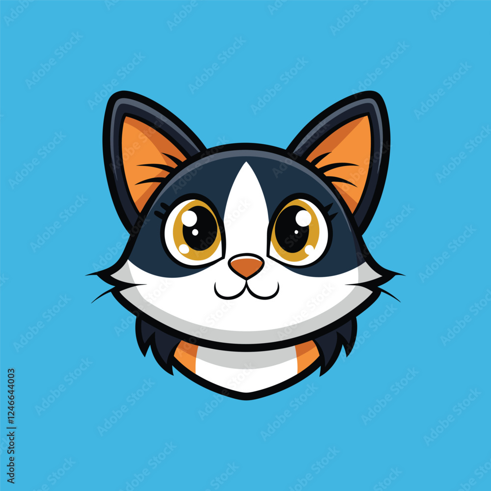 cat vector head design.eps cat vector head design.eps