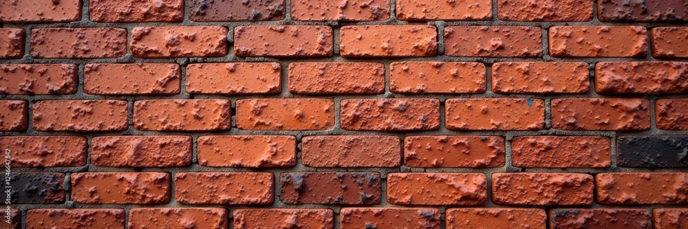 Rough texture, aged red bricks, varied mortar , old, facade, brickwork Rough texture, aged red bricks, varied mortar , old, facade, brickwork