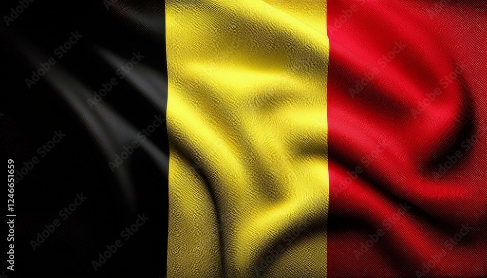 Obraz premium 3D Flagge Belgien