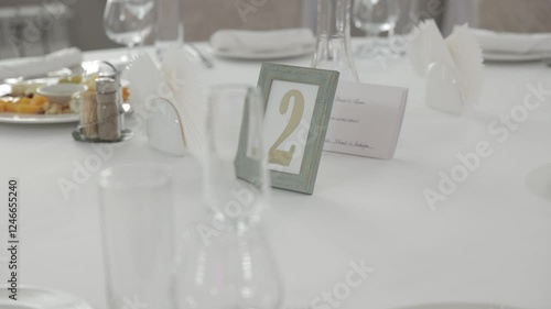 Luxurious Wedding Dining Table in a Wedding Hall