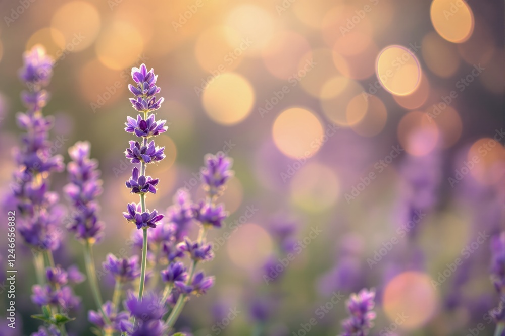 Obraz premium Lavender Field at Sunset