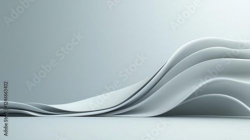 Minimalist abstract wind shear effect visualized with subtle gradients