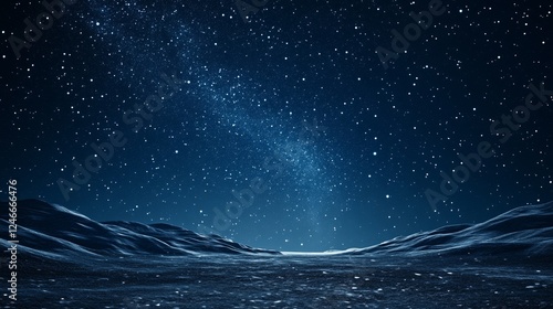 Starry sky - the night sky, strewn with stars, symbolizing calm and infinity