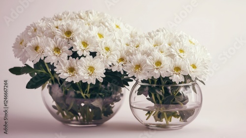 Wallpaper Mural Beautiful White Daisies in Elegant Glass Vases for Home Decor Torontodigital.ca