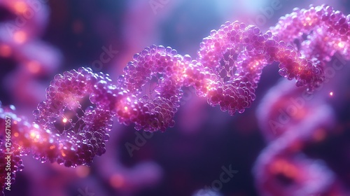 Crispr Cas9 system visualized with guide RNA directing the Cas9 protein to a specific target DNA site for precise gene editing photo