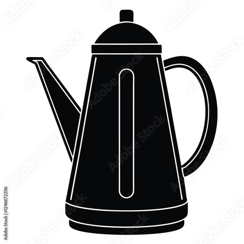 coffee pot vector illustration