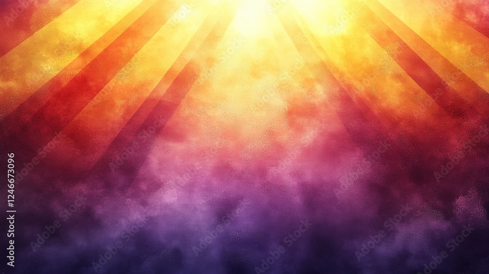 Vibrant Colorful Background with Light Rays and Dramatic Texture Vibrant Colorful Background with Light Rays and Dramatic Texture