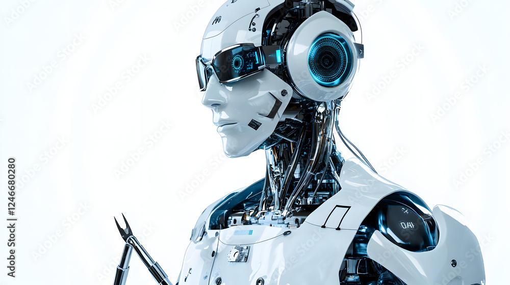 Futuristic Robot with Advanced Technology Futuristic Robot with Advanced Technology